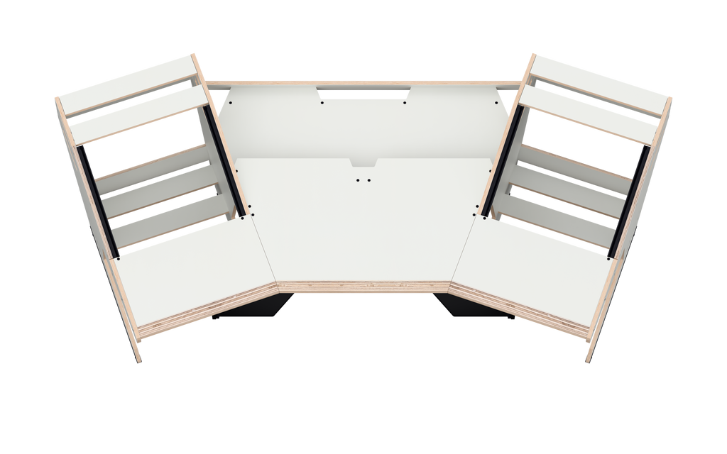 Finish: 70s white — GUSTAV 2.0 + KEY, top view