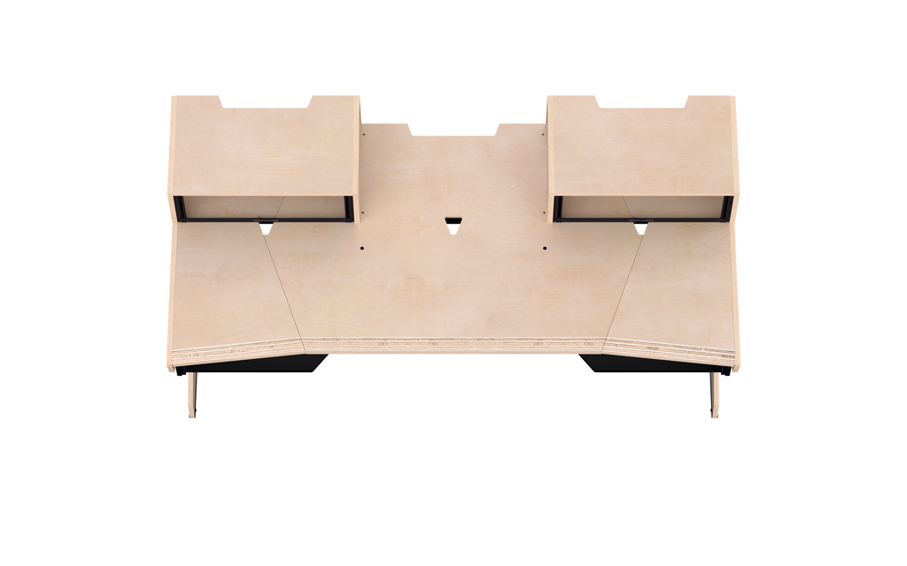 Finish: 100% birch — HOME big 2.0 + RACKS + KEY, top view