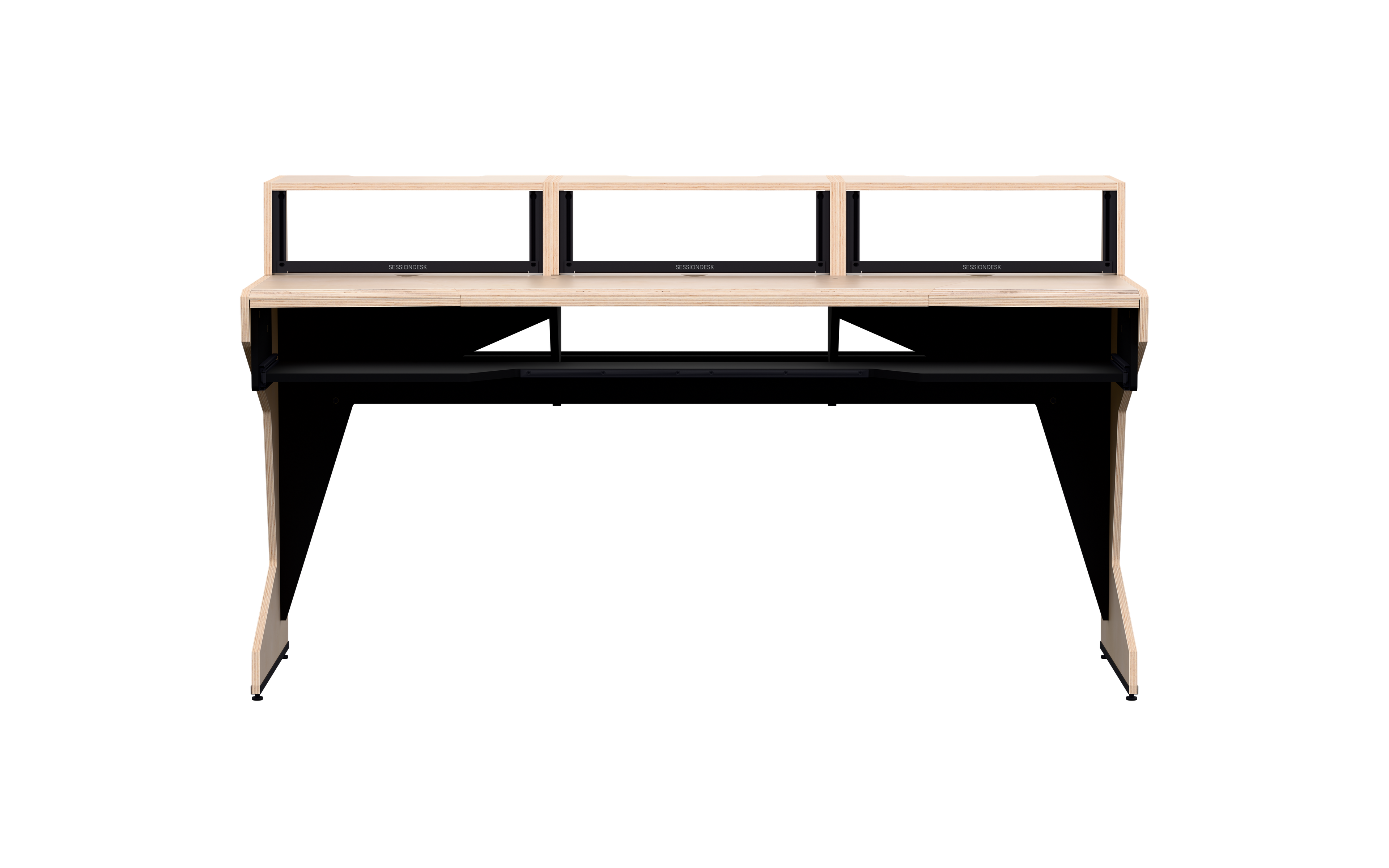 Finish: 100% birch — HOME big 2.0 + 3x RACKS + KEY, front view