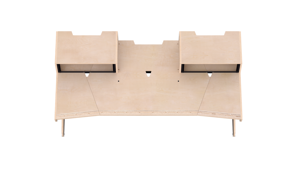 Finish: 100% birch — HOME big 2.0 + RACKS, top view