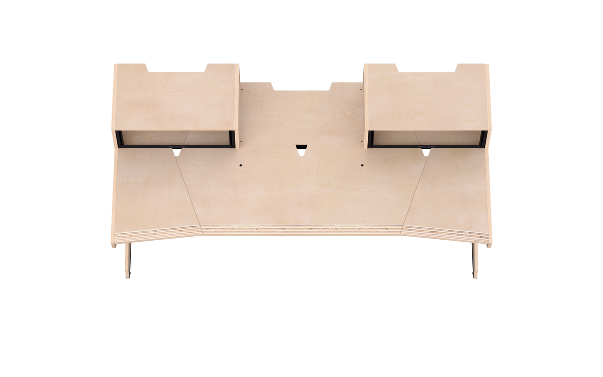 Finish: 100% birch — HOME big 2.0 + RACKS, top view