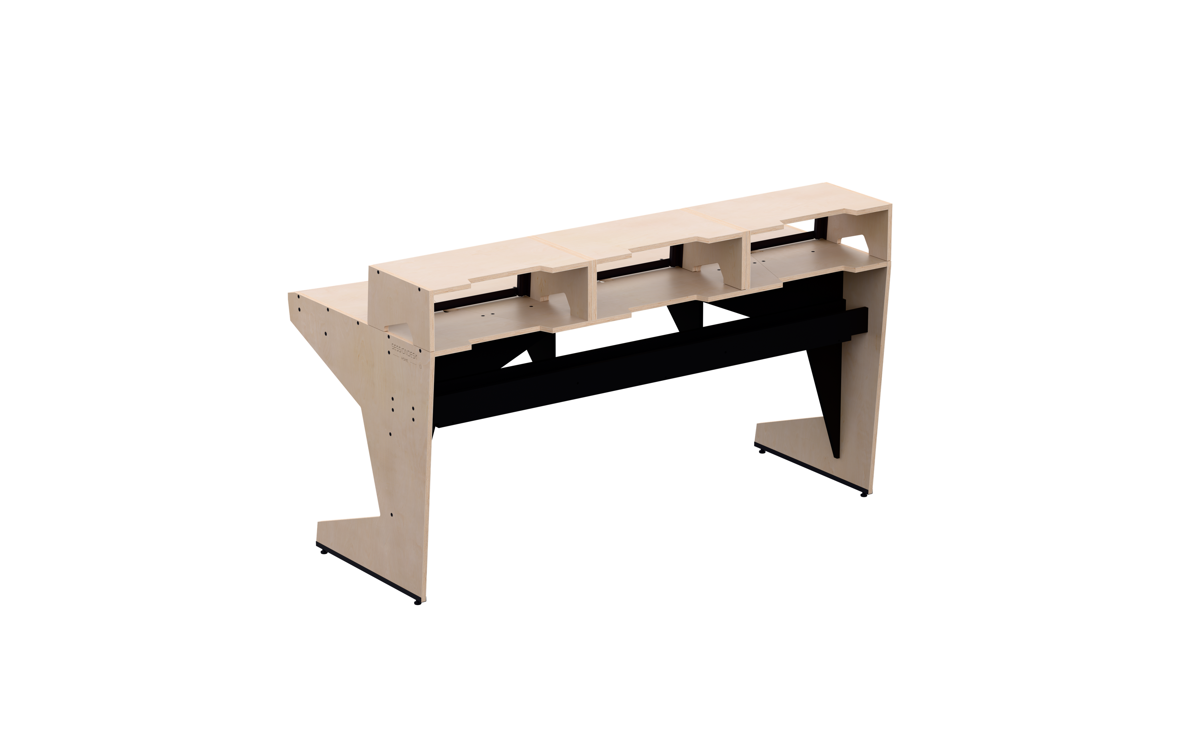Finish: 100% birch — HOME big 2.0 + 3x RACKS, back view