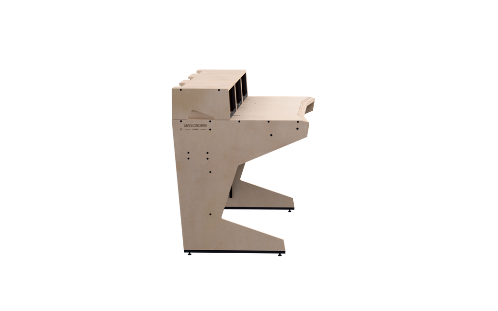 Finish: 100% birch — HOME big 2.0 + 3x RACKS, side view