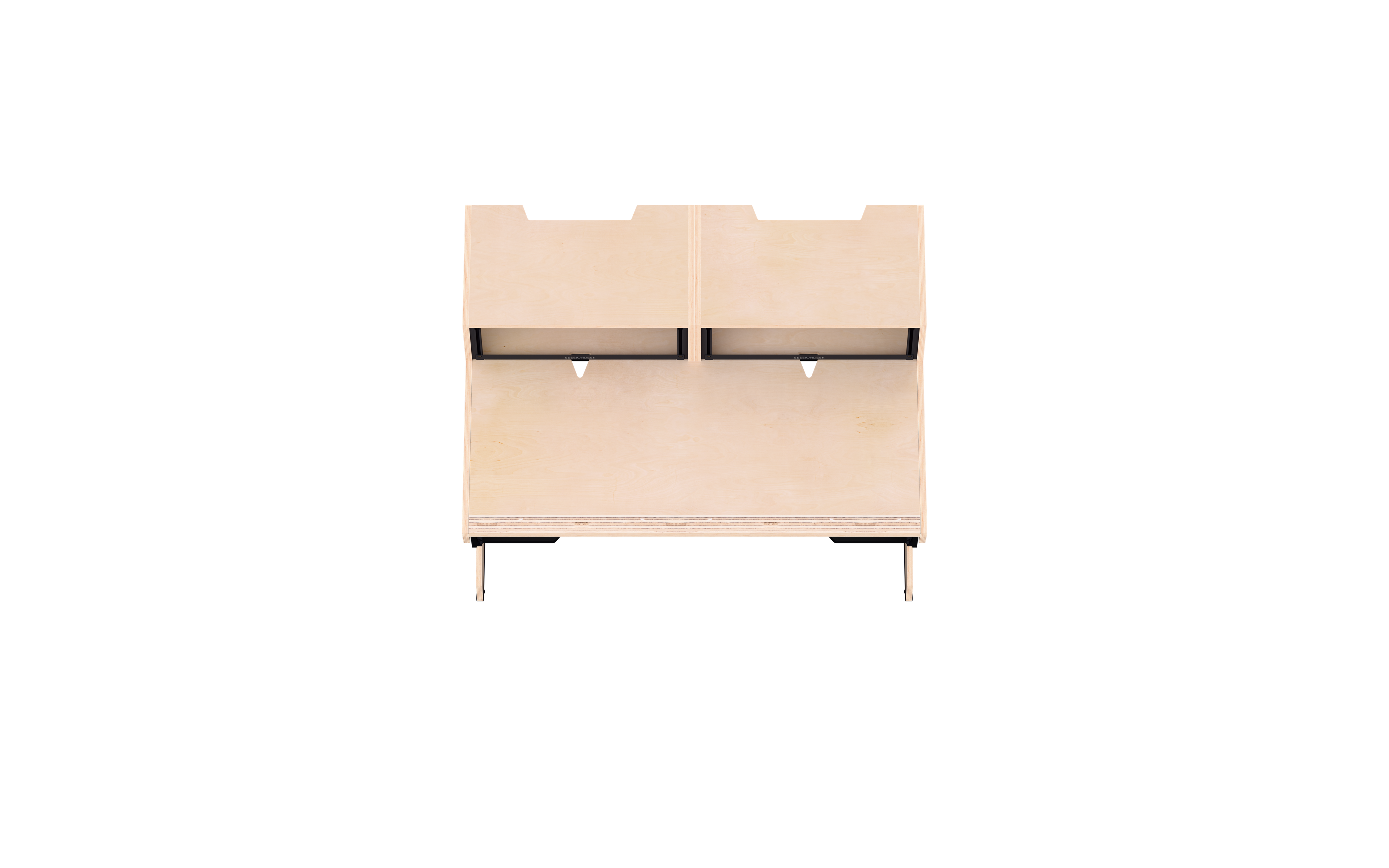 Finish: 100% birch — HOME small 2.0 + RACKS + KEY, top view