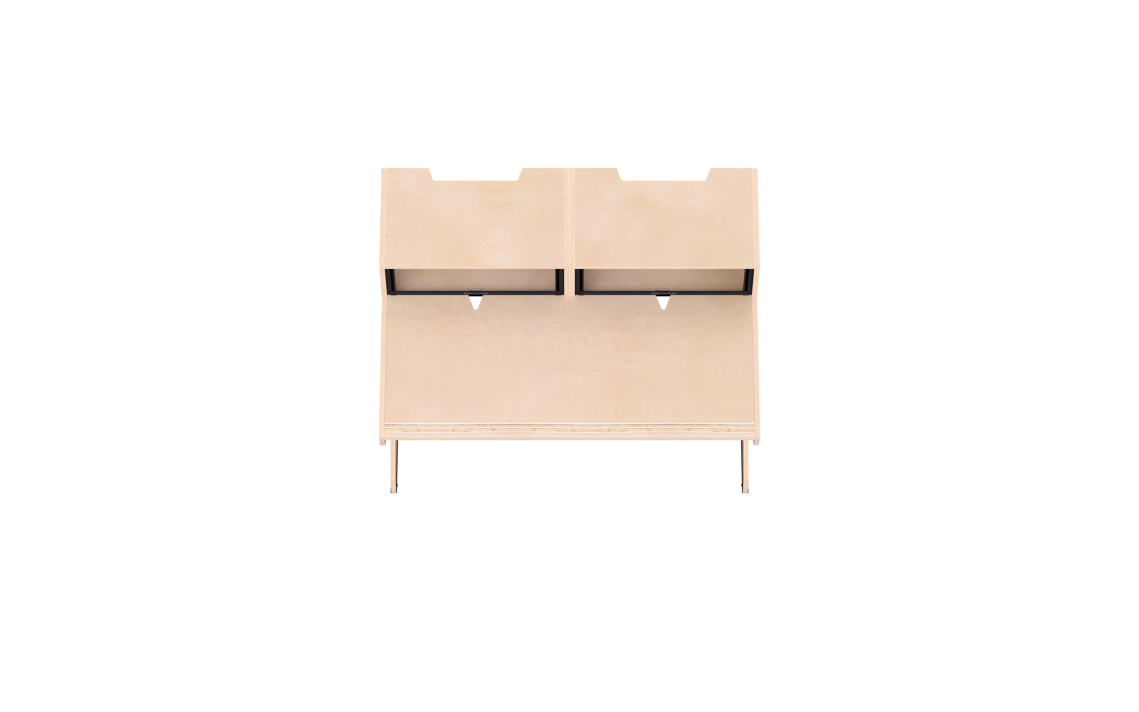 Finish: 100% birch — HOME small 2.0 + RACKS, top view