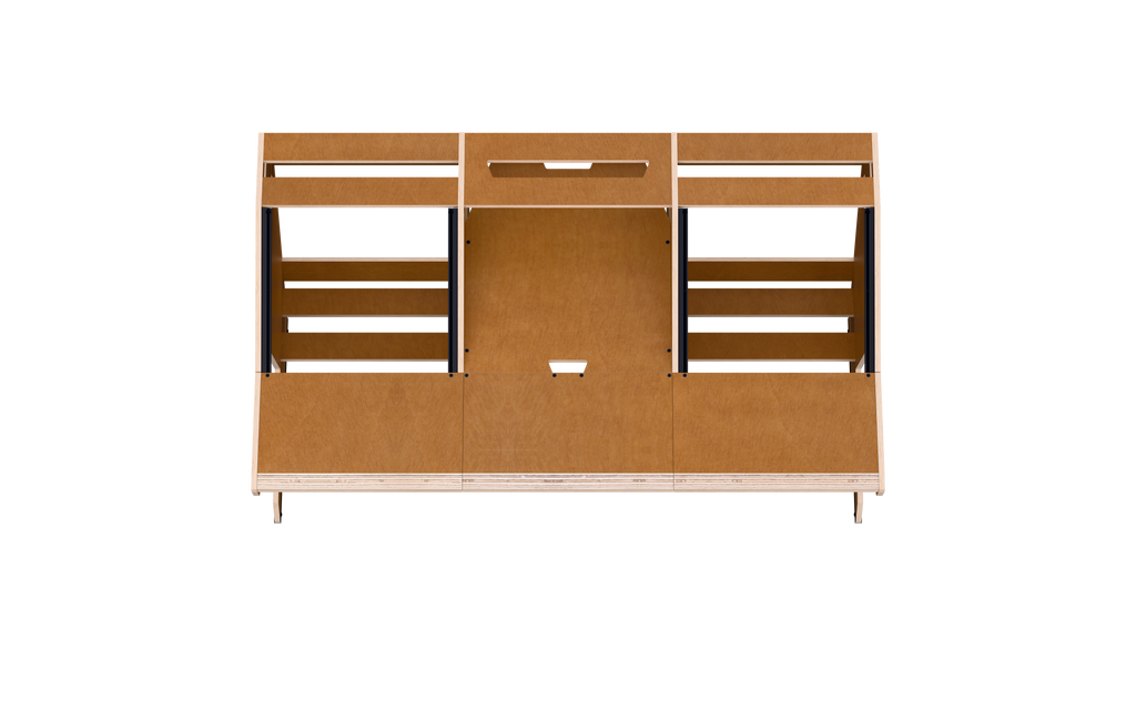 Finish: 60s brown — OKTAV 2.0, top view
