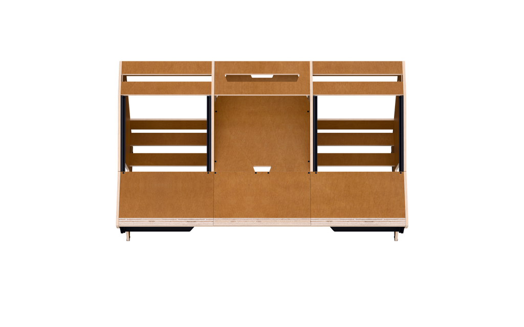 Finish: 60s brown — OKTAV 2.0 + KEY, top view