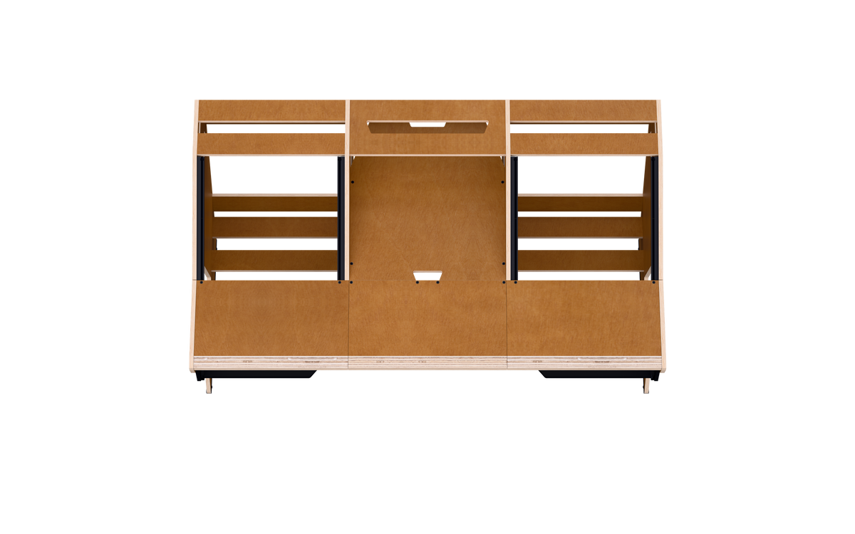 Finish: 60s brown — OKTAV 2.0 + KEY, top view