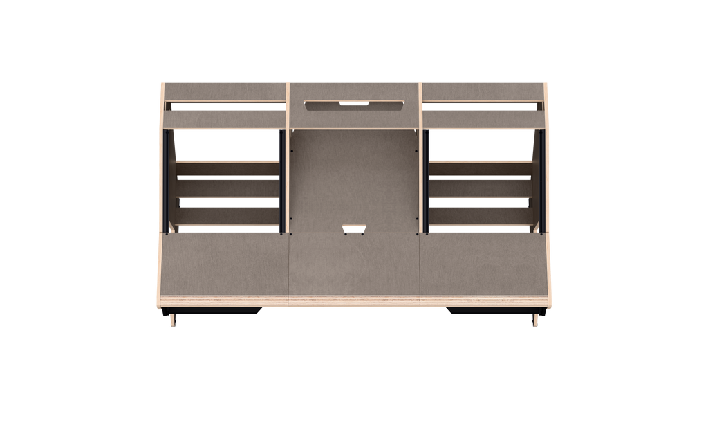 Finish: 80s grey — OKTAV 2.0 + KEY, top view