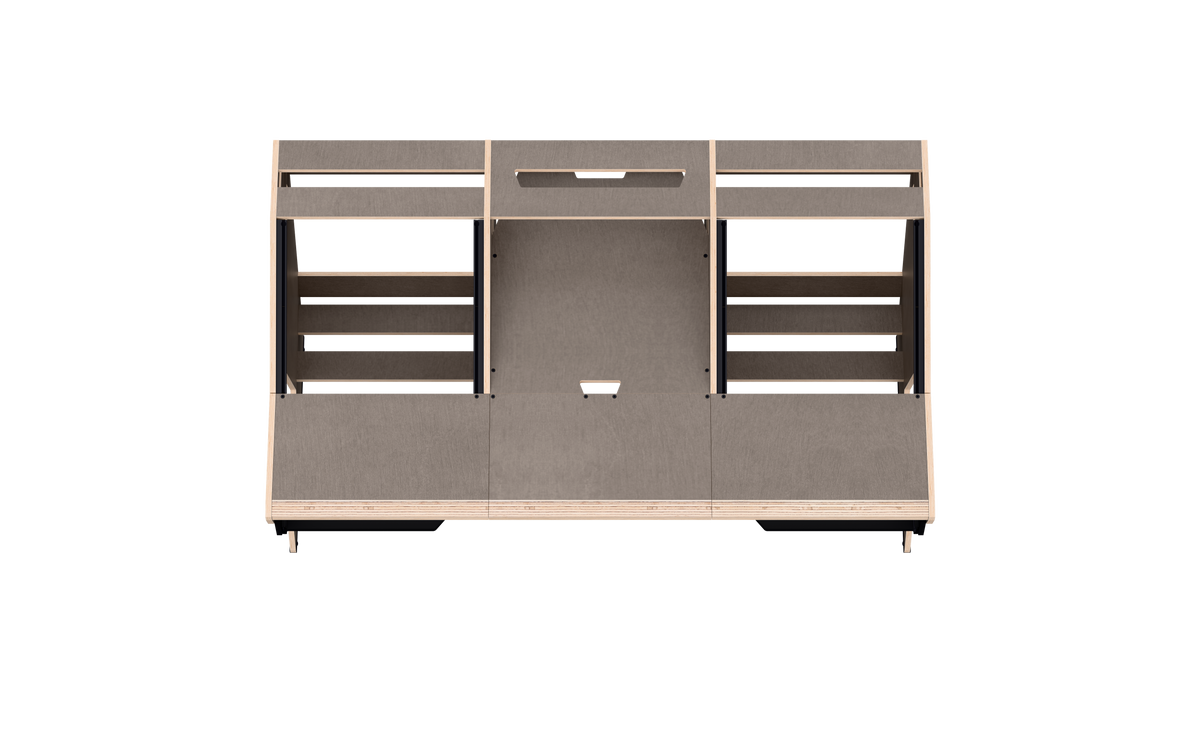 Finish: 80s grey — OKTAV 2.0 + KEY, top view