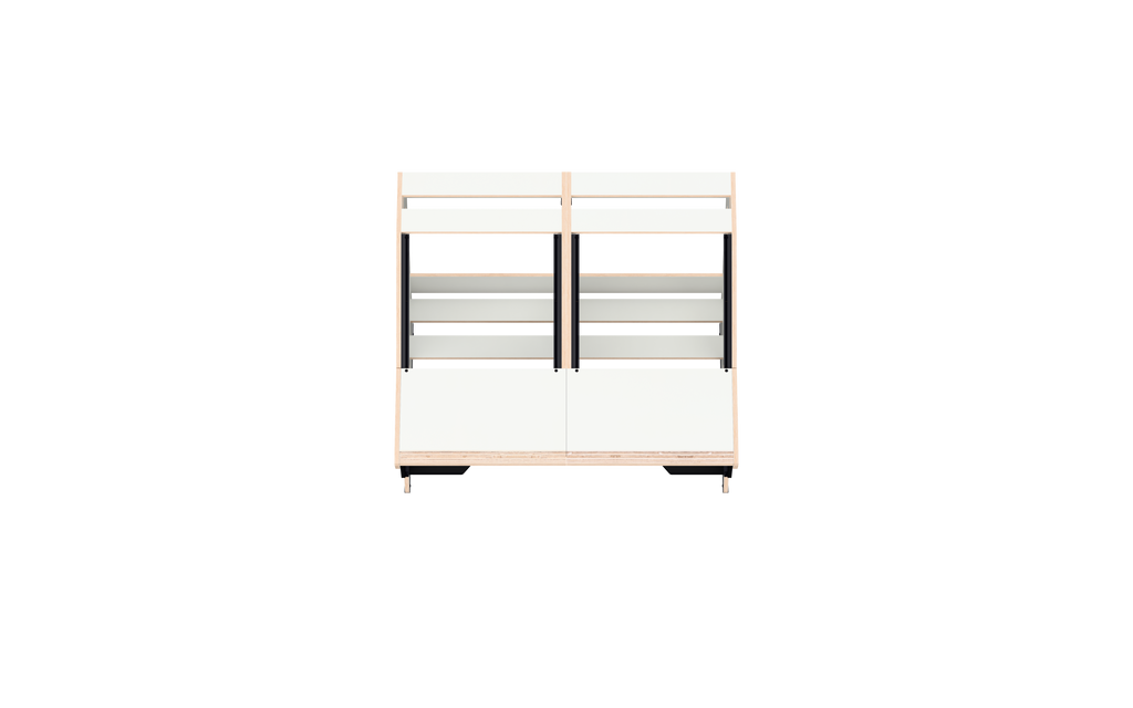 Finish: 70s white — QUINTAV 2.0 + KEY, top view