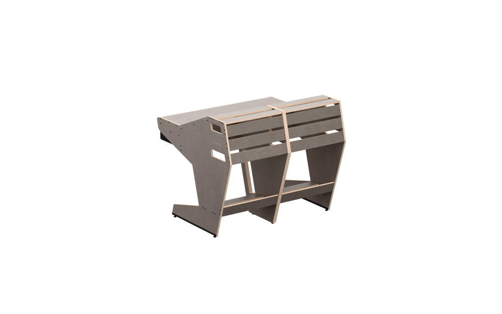 Finish: 80s grey — QUINTAV 2.0 + KEY, back view