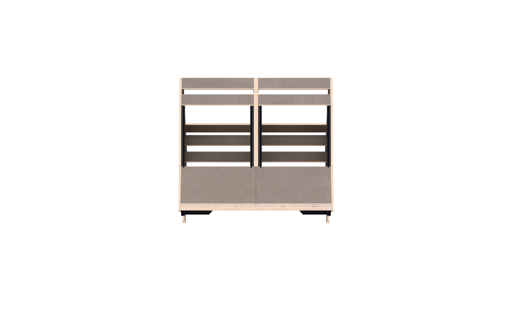 Finish: 80s grey — QUINTAV 2.0 + KEY, top view
