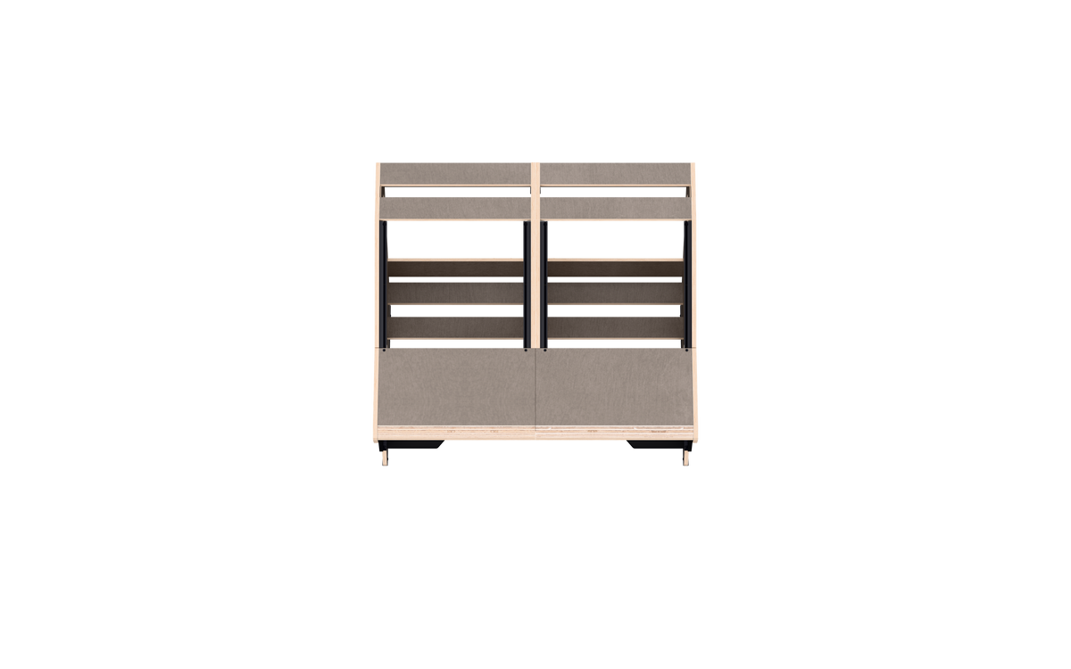 Finish: 80s grey — QUINTAV 2.0 + KEY, top view