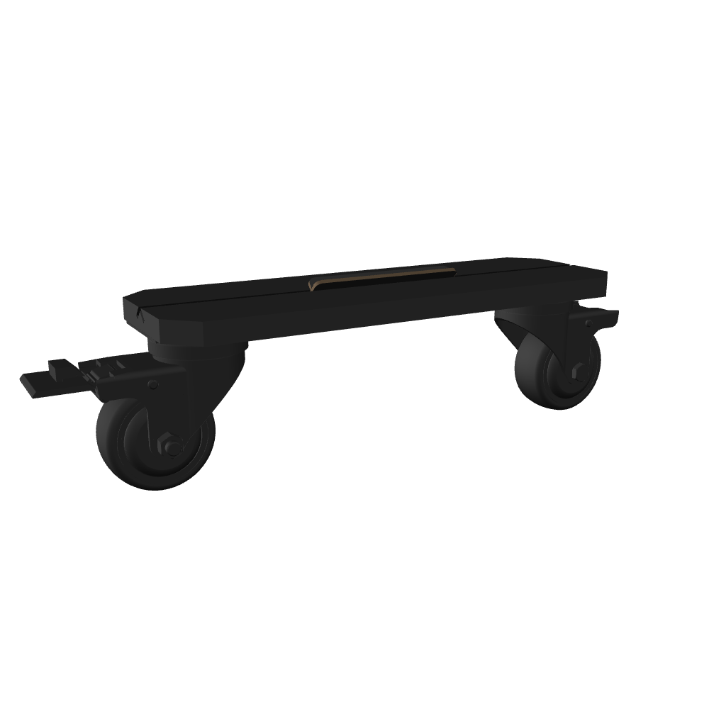 SBX feet + wheels — default 3D view, transparent background