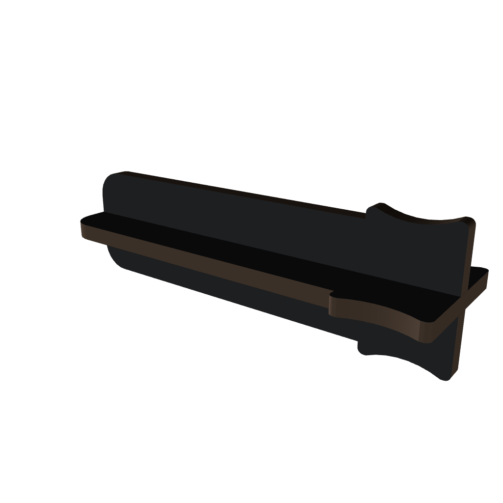 SBX x-stop — default 3D view, transparent background