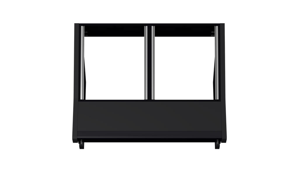 Finish: Matt Black — DUO [2x12] + KEY, top view