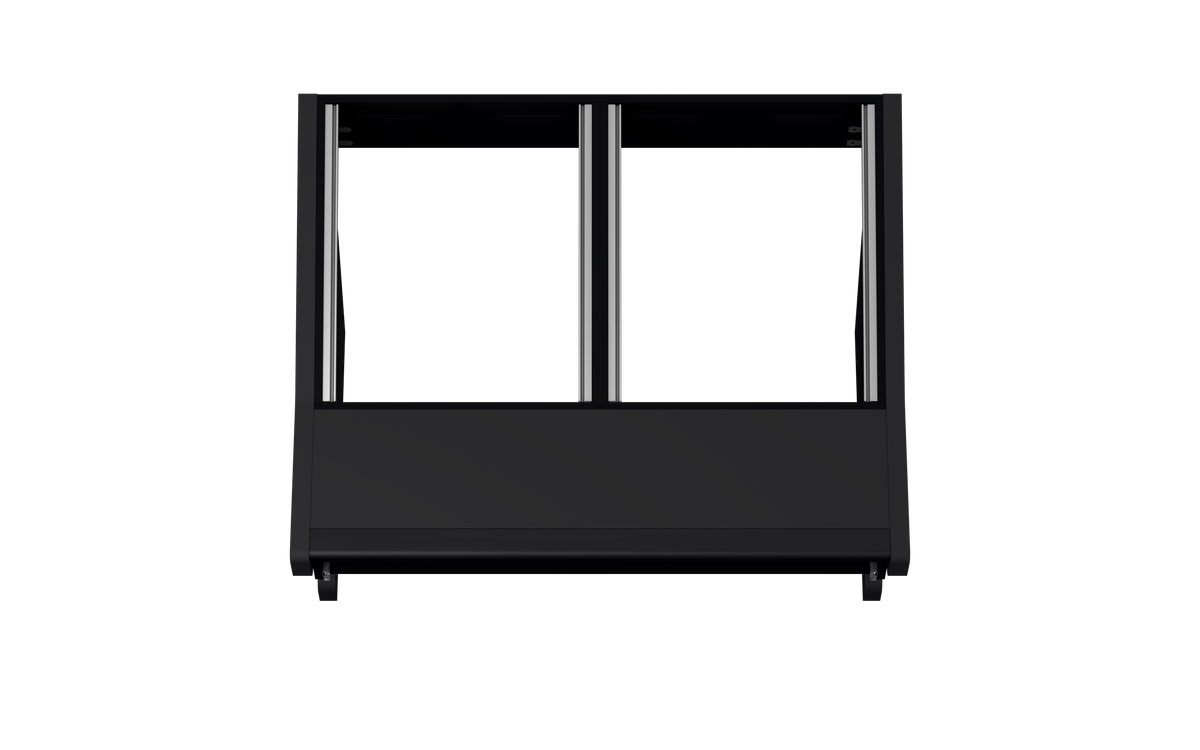 Finish: Matt Black — DUO [2x12] + KEY, top view