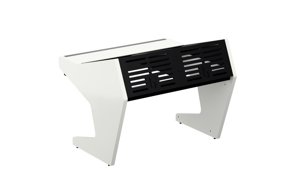 Sessiondesk DUO [2x12] + KEY in gloss white — back view