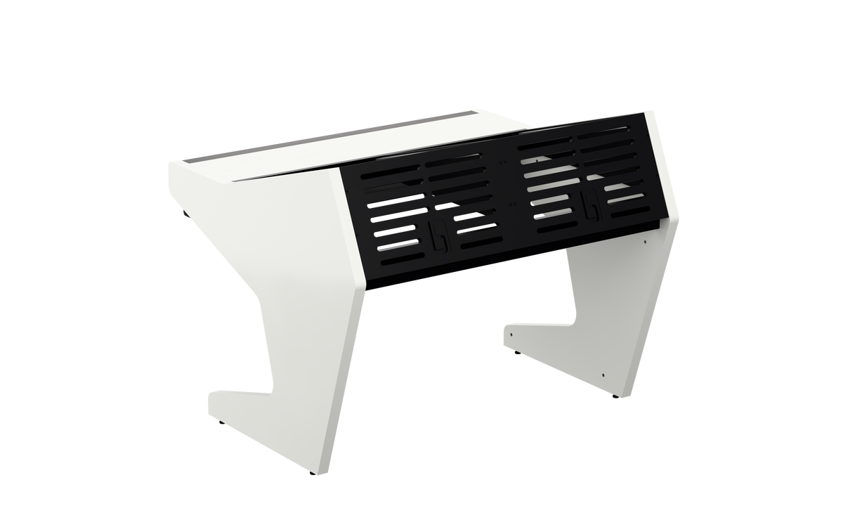 Sessiondesk DUO [2x12] + KEY in gloss white — back view
