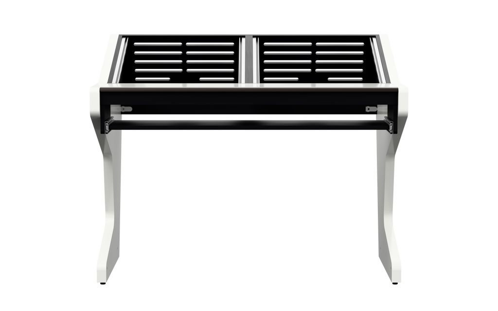 Sessiondesk DUO [2x12] + KEY in gloss white — front view