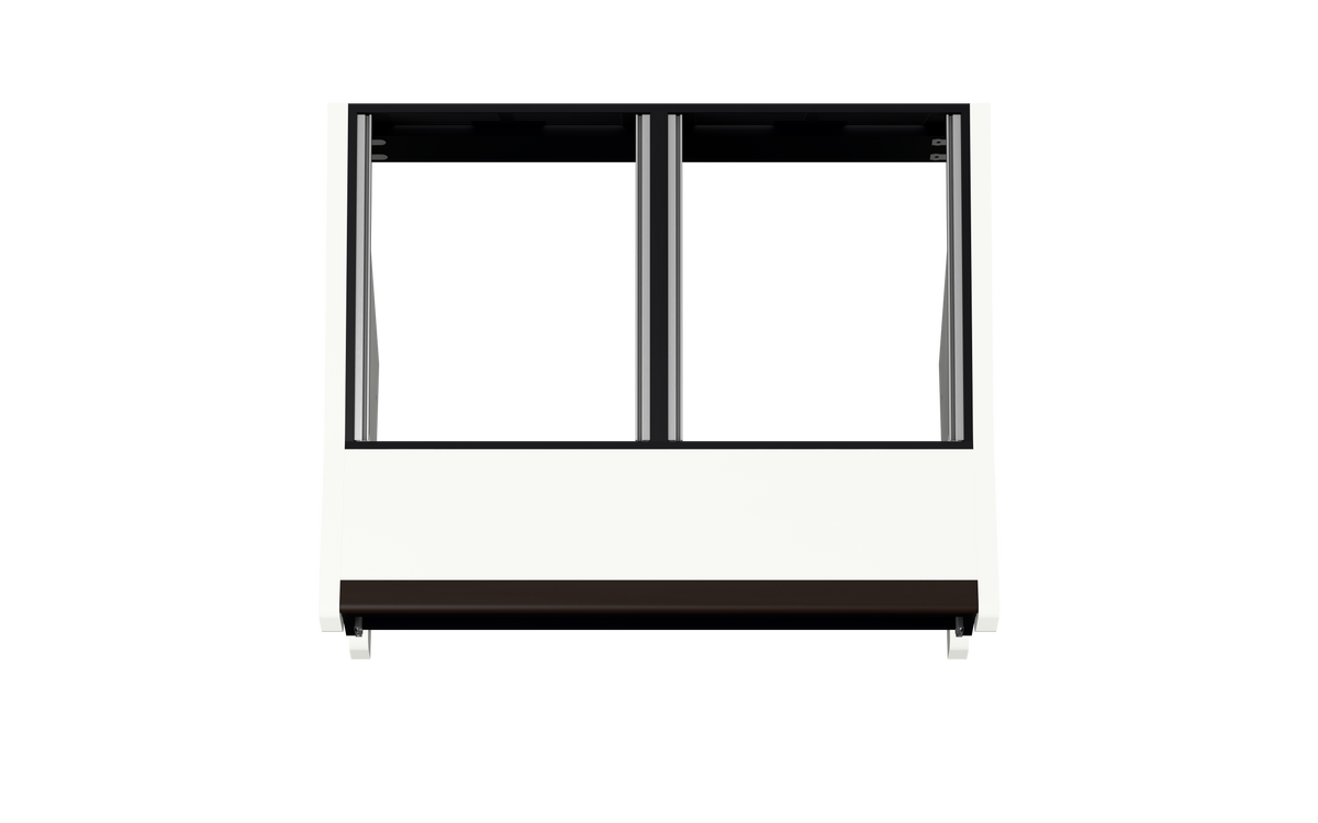 Sessiondesk DUO [2x12] + KEY in gloss white — top view