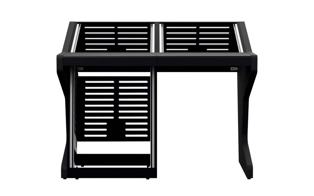 Finish: Matt Black — DUO [2x12 + 1x12], front view