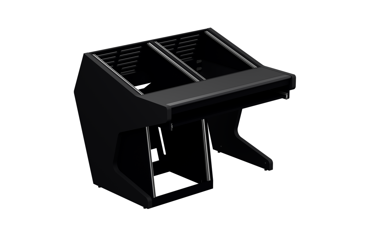 Finish: Matt Black — DUO [2x12 + 1x12] + KEY, three-quarter view