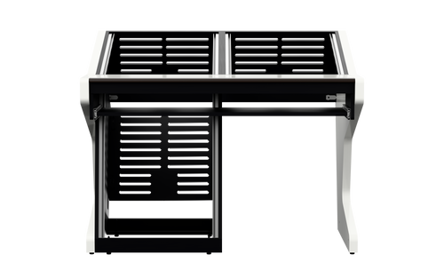 Sessiondesk DUO [2x12 + 1x12] + KEY in gloss white — front view