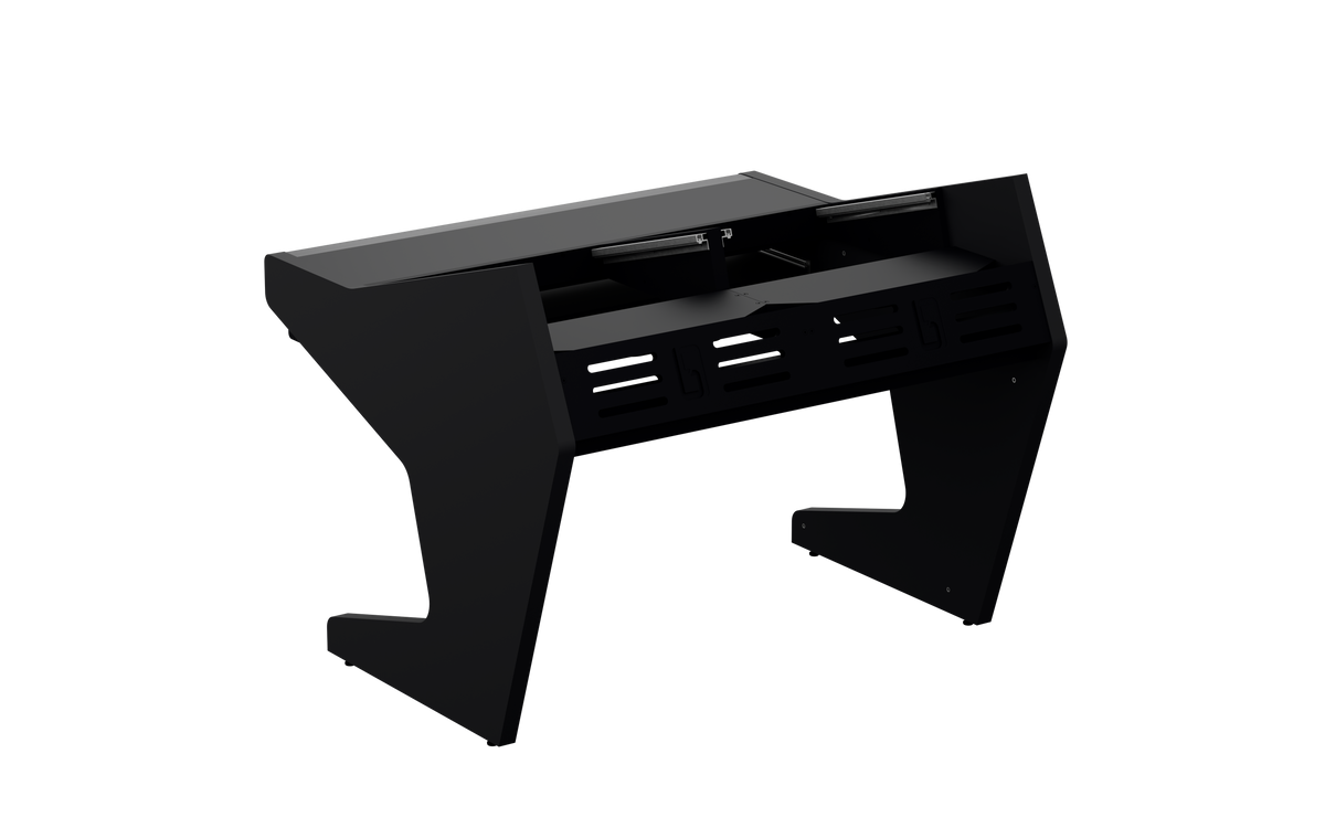 Finish: Matt Black — DUO [2x8] + KEY, back view