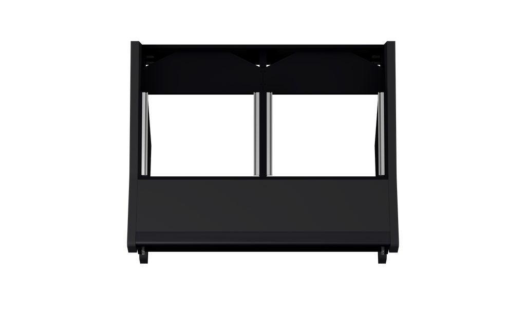 Finish: Matt Black — DUO [2x8] + KEY, top view