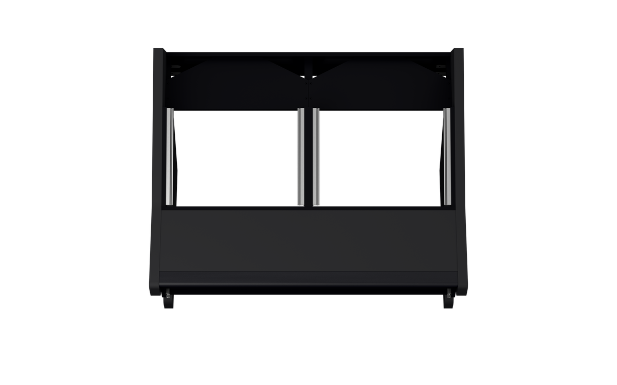 Finish: Matt Black — DUO [2x8] + KEY, top view