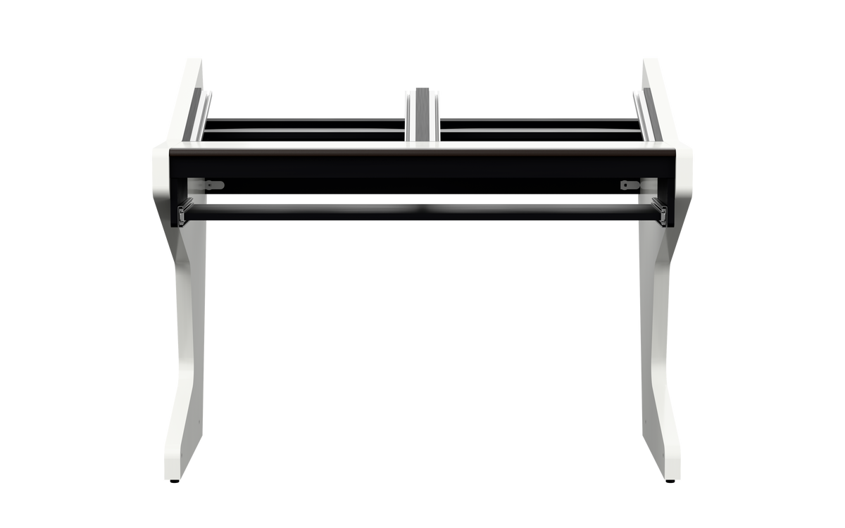 Sessiondesk DUO [2x8] + KEY in gloss white — front view