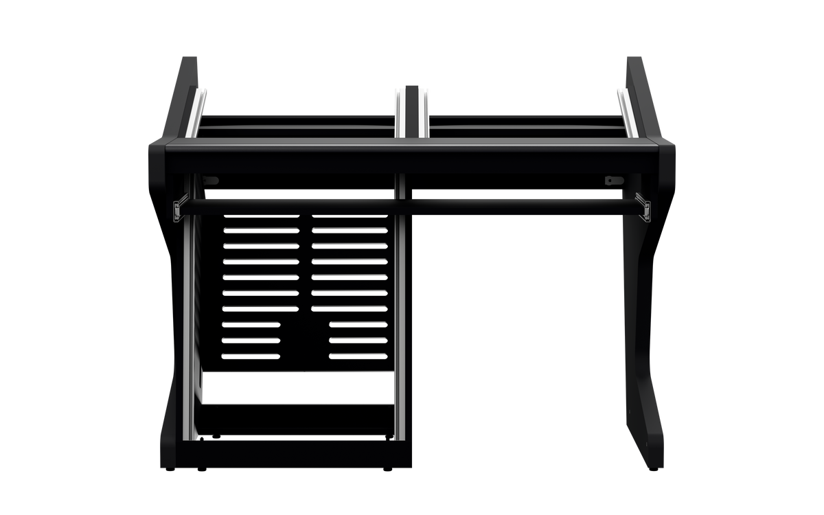 Finish: Matt Black — DUO [2x8 + 1x12] + KEY, front view