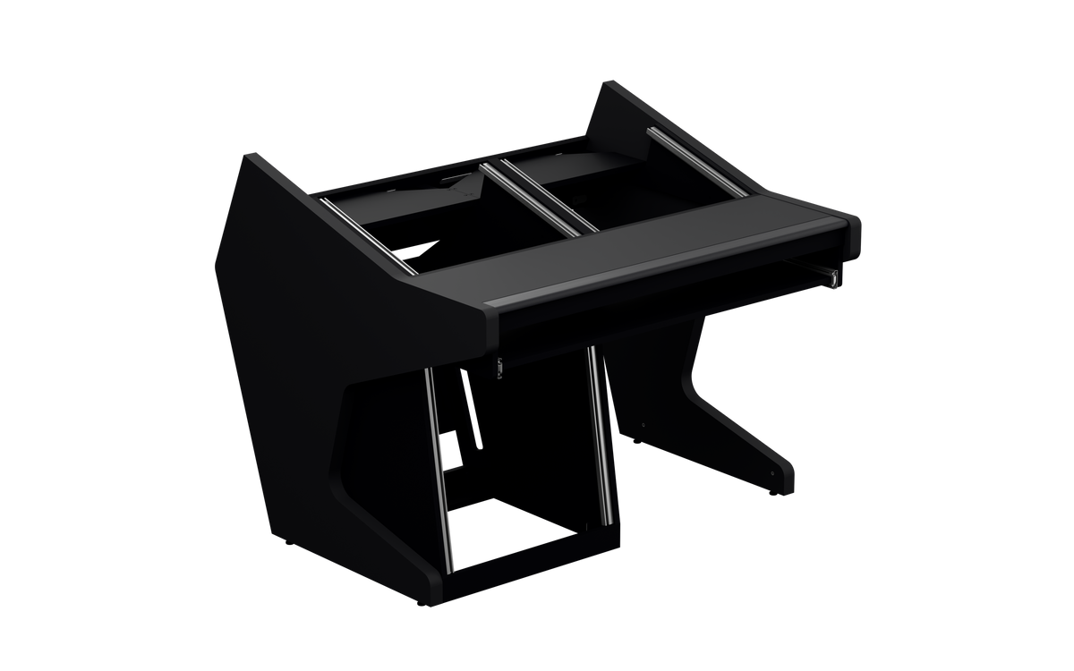 Finish: Matt Black — DUO [2x8 + 1x12] + KEY, three-quarter view