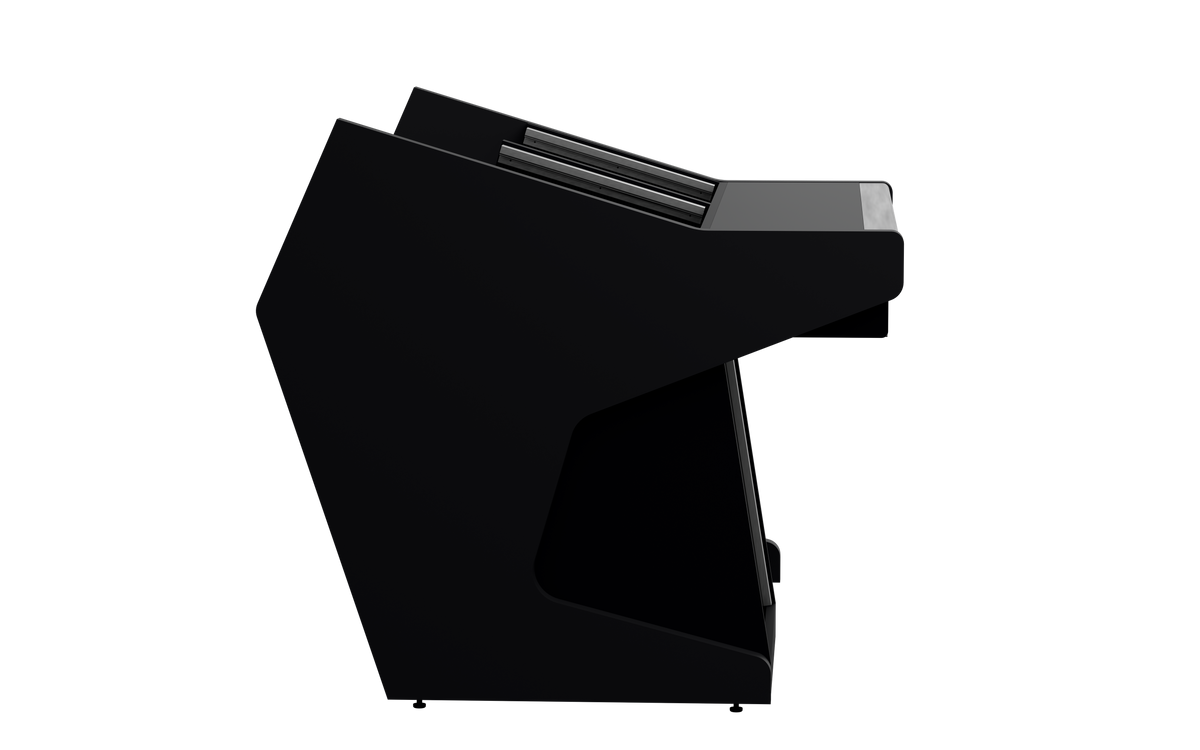 Finish: Matt Black — DUO [2x8 + 1x12] + KEY, side view