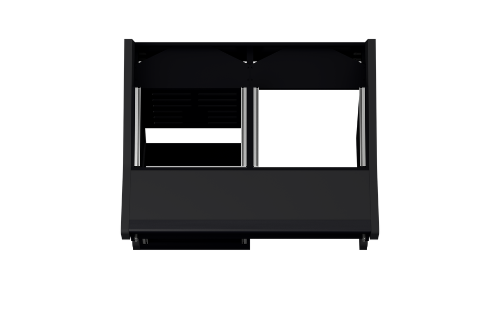 Finish: Matt Black — DUO [2x8 + 1x12] + KEY, top view