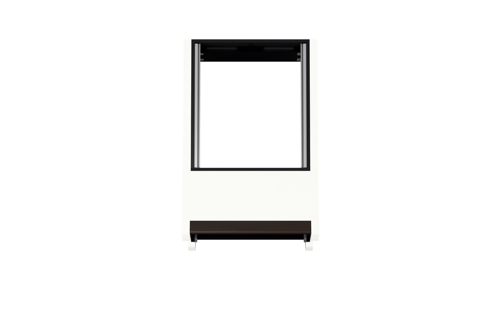 Sessiondesk SOLO [1x12] + KEY in gloss white — top view