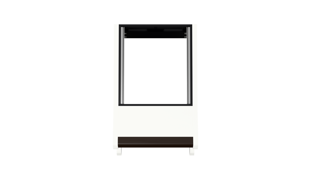 Sessiondesk SOLO [1x12] in gloss white — top view