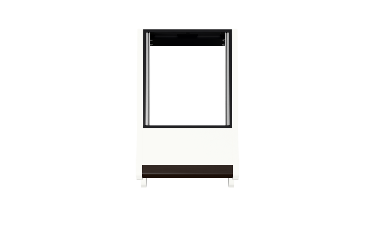 Sessiondesk SOLO [1x12] in gloss white — top view