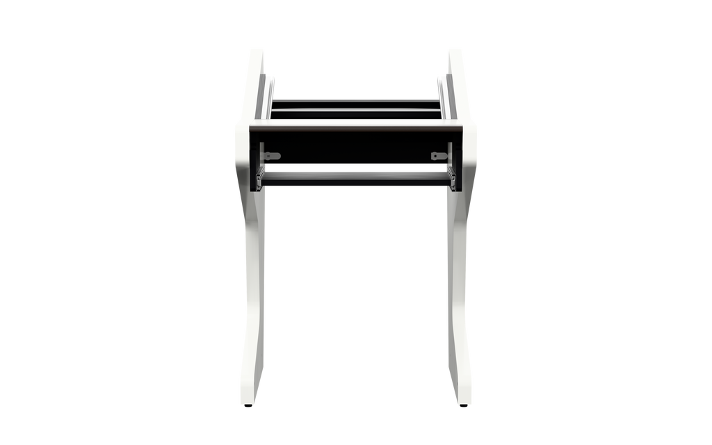 Sessiondesk SOLO [1x8] + KEY in gloss white — front view