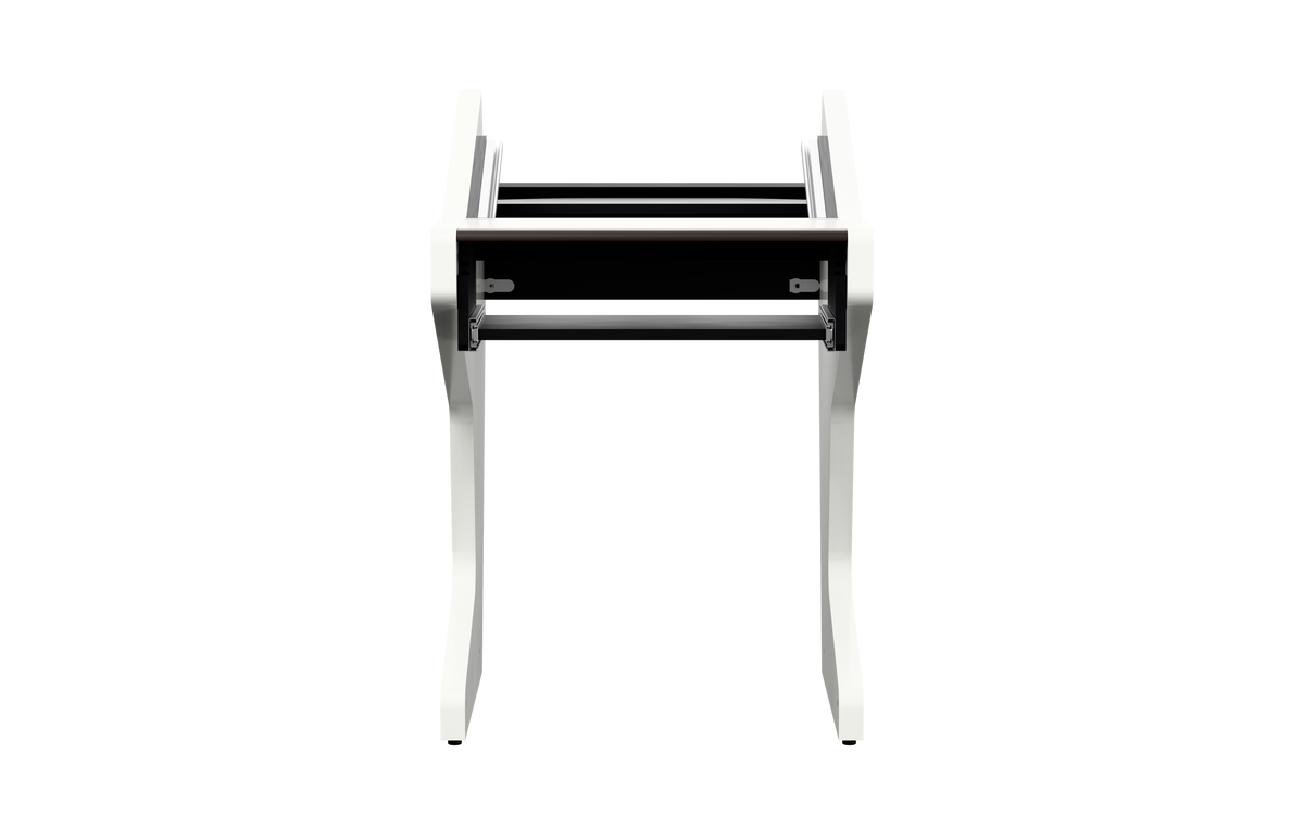 Sessiondesk SOLO [1x8] + KEY in gloss white — front view