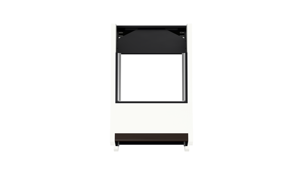 Sessiondesk SOLO [1x8] + KEY in gloss white — top view