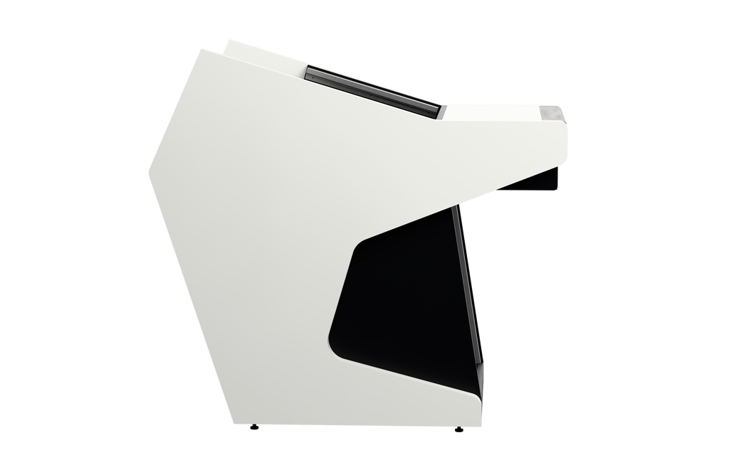 Sessiondesk SOLO [1x8 + 1x12] + KEY in gloss white — side view