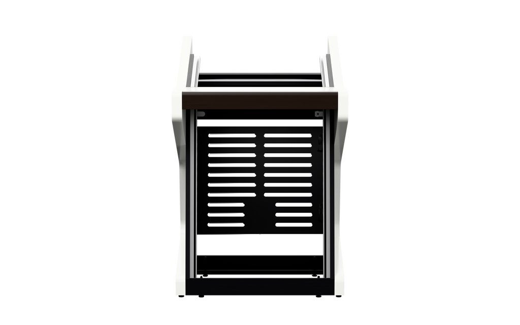 Sessiondesk SOLO [1x8 + 1x12] in gloss white — front view