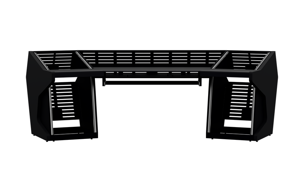 Finish: Matt Black — TRAPEZ 100 [2x12 + 2x12] + KEY, front view