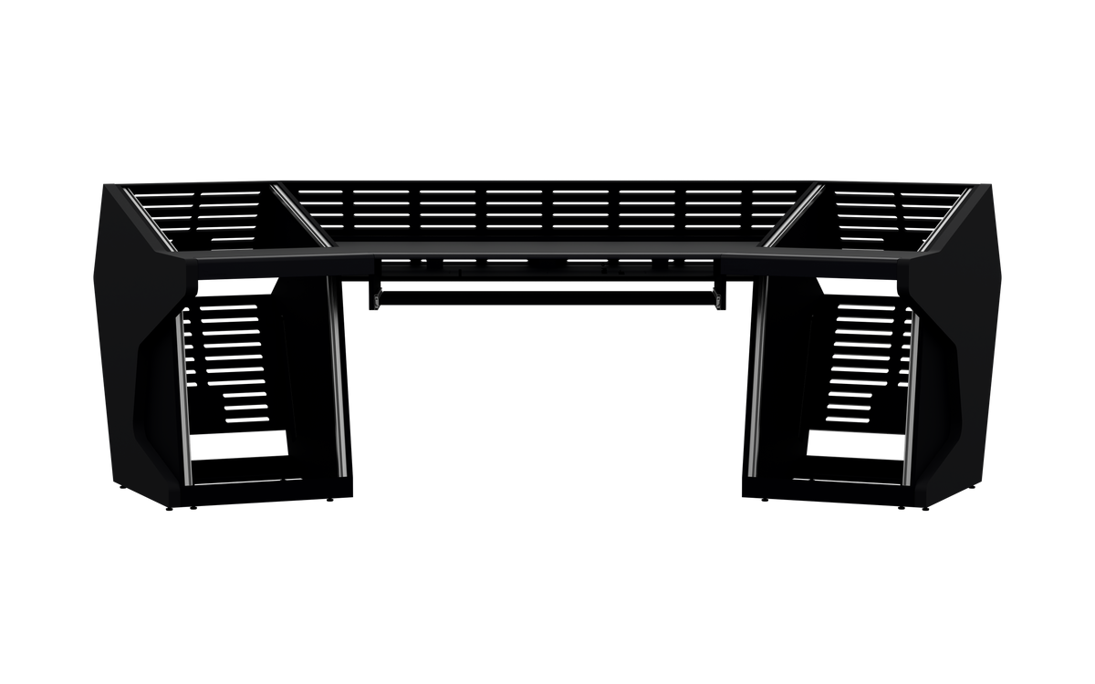 Finish: Matt Black — TRAPEZ 100 [2x12 + 2x12] + KEY, front view