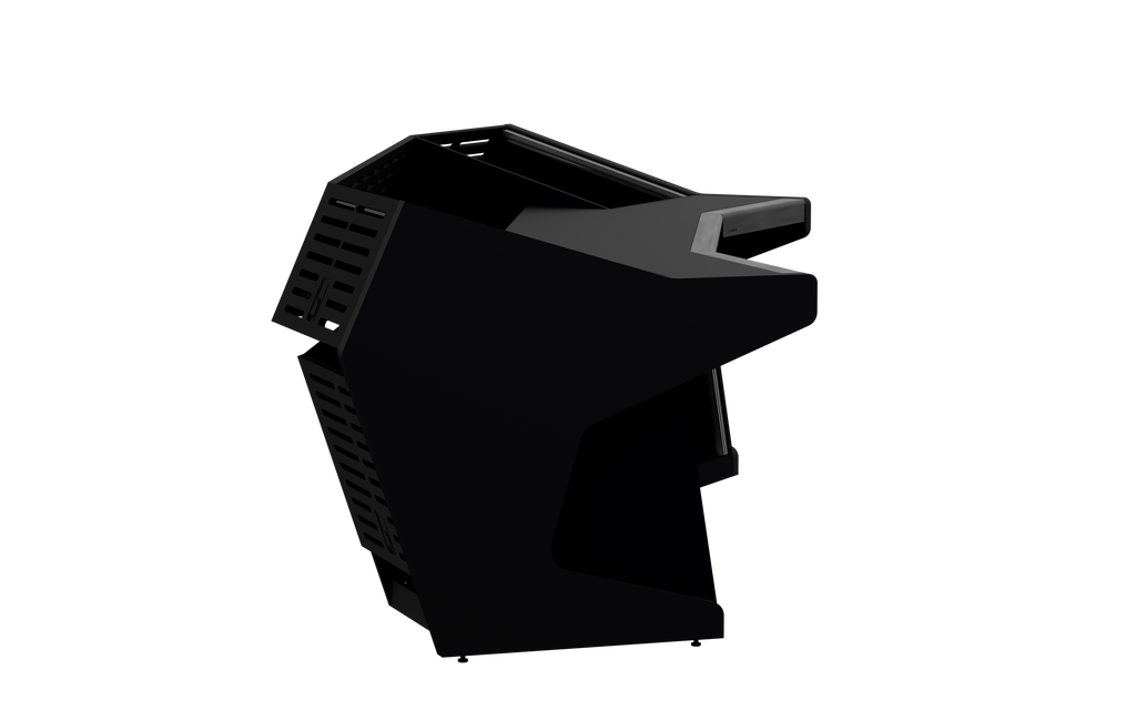 Finish: Matt Black — TRAPEZ 100 [2x12 + 2x12] + KEY, side view