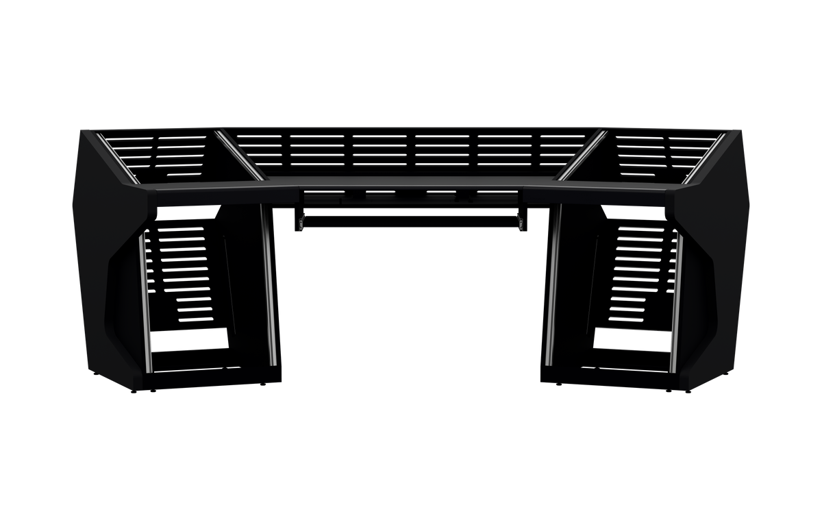 Finish: Matt Black — TRAPEZ 80 [2x12 + 2x12] + KEY, front view