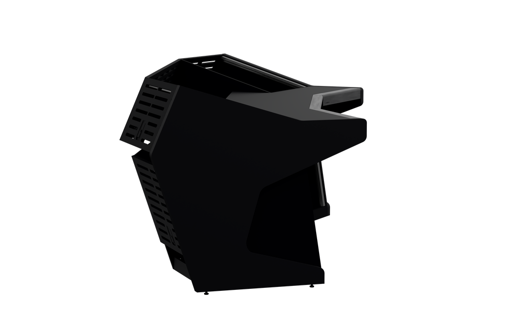Finish: Matt Black — TRAPEZ 80 [2x12 + 2x12] + KEY, side view